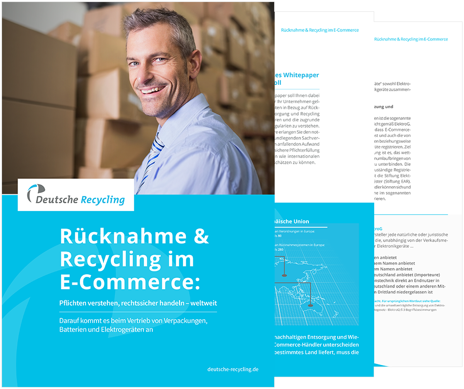 Recycling-Pflichten für Onlinehändler: Vorschau auf das Whitepaper "Rücknahme & Recycling im E-Commerce